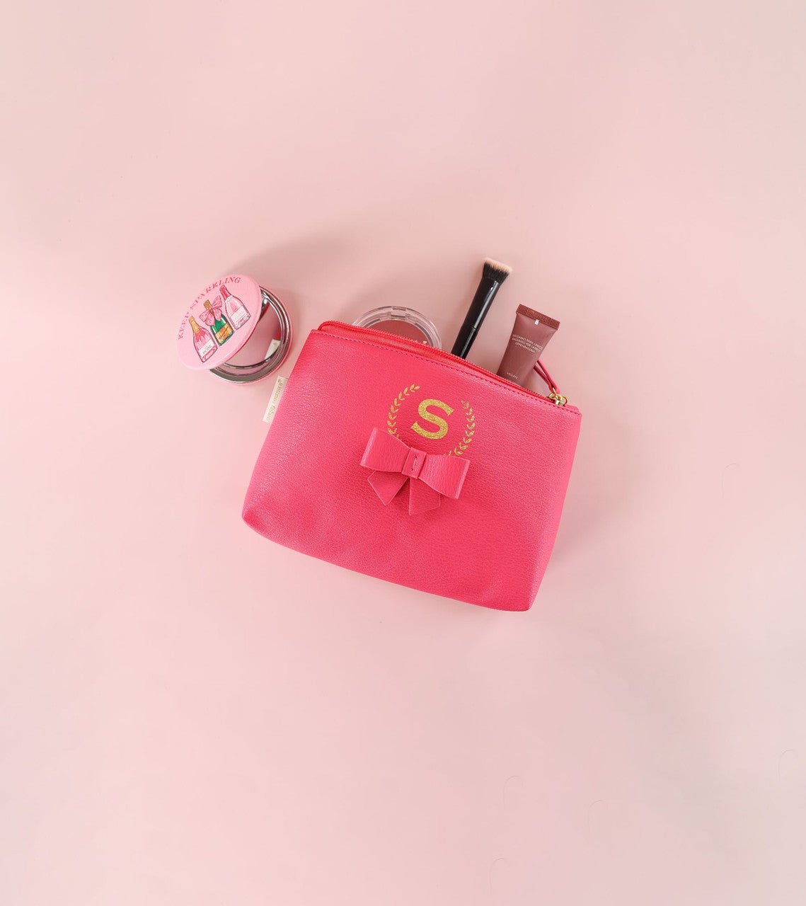 Simply Southern Initial Makeup Bag - The Bronze Butterfly