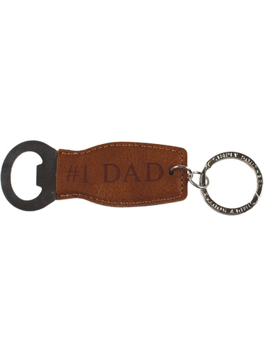 Simply Southern Men’s Bottle Opener Leather Key Chain - The Bronze Butterfly