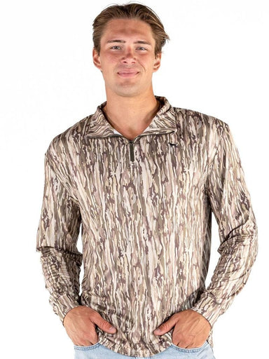 Simply Southern Men's Endurance Quarter-Zip Pullover - Green Camo - The Bronze Butterfly