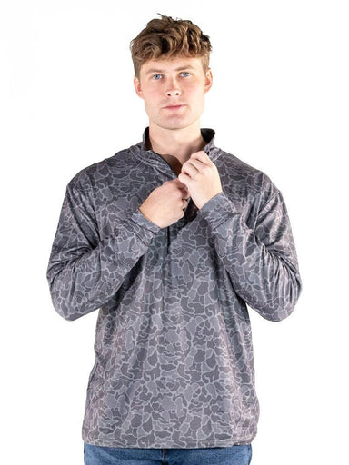 Simply Southern Men's Performance Camo Quarter-Zip - The Bronze Butterfly