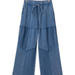 Simply Southern Mineral Wash Wide Leg Pant in Blue - The Bronze Butterfly