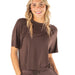 Simply Southern Modal Jersey Tee | Coffee - The Bronze Butterfly