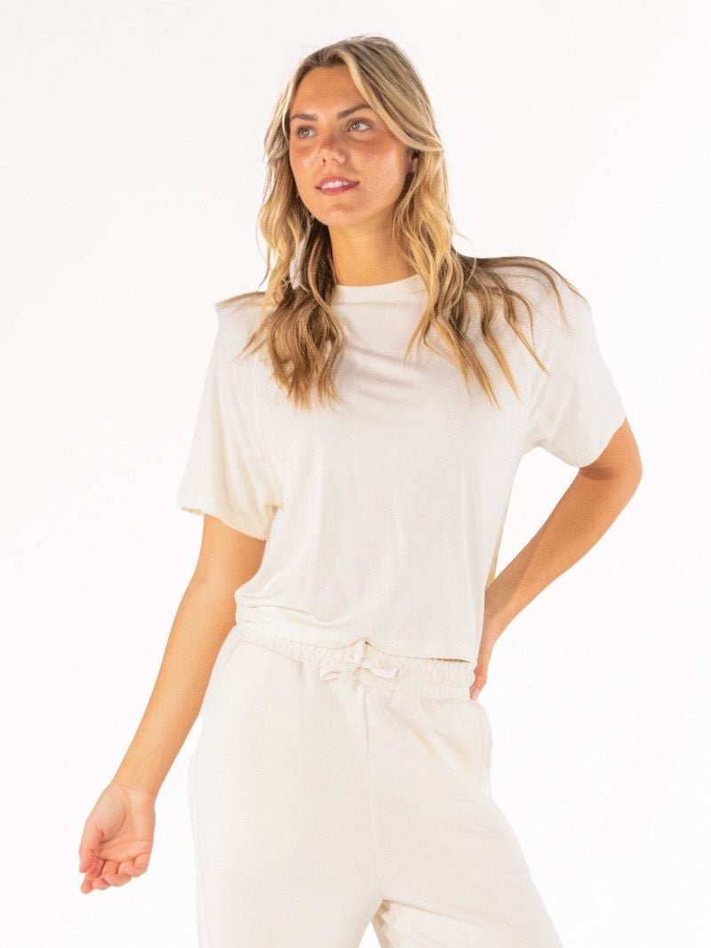 Simply Southern Modal Jersey Tee | Ivory - The Bronze Butterfly