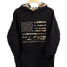 Simply Southern Outfitters Men's Outdoor Camo Flag Hoodie | Black - The Bronze Butterfly