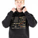 Simply Southern Outfitters Men's Outdoor Camo Flag Hoodie | Black - The Bronze Butterfly
