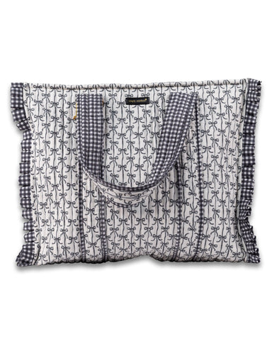 Simply Southern Quilted Bow Print Tote Bag - The Bronze Butterfly