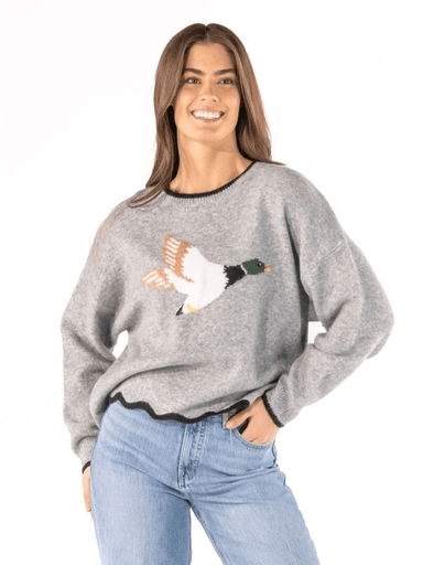Simply Southern Rosalie Sweater in Duck - The Bronze Butterfly