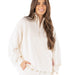 Simply Southern Scallop Plunge Pullover - Ivory - The Bronze Butterfly