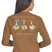 Simply Southern Silly Goose Long Sleeve Tee - Chestnut - The Bronze Butterfly