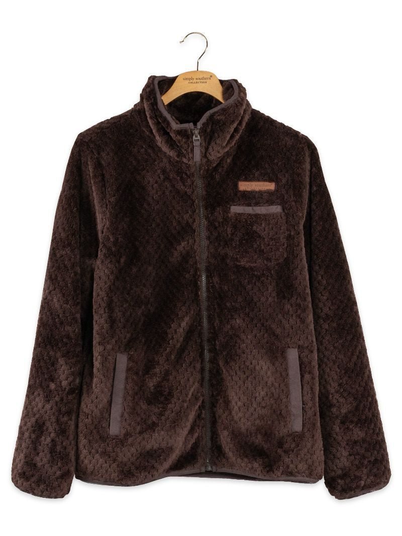 Simply Southern Simply Soft Jacket | Coffee - The Bronze Butterfly