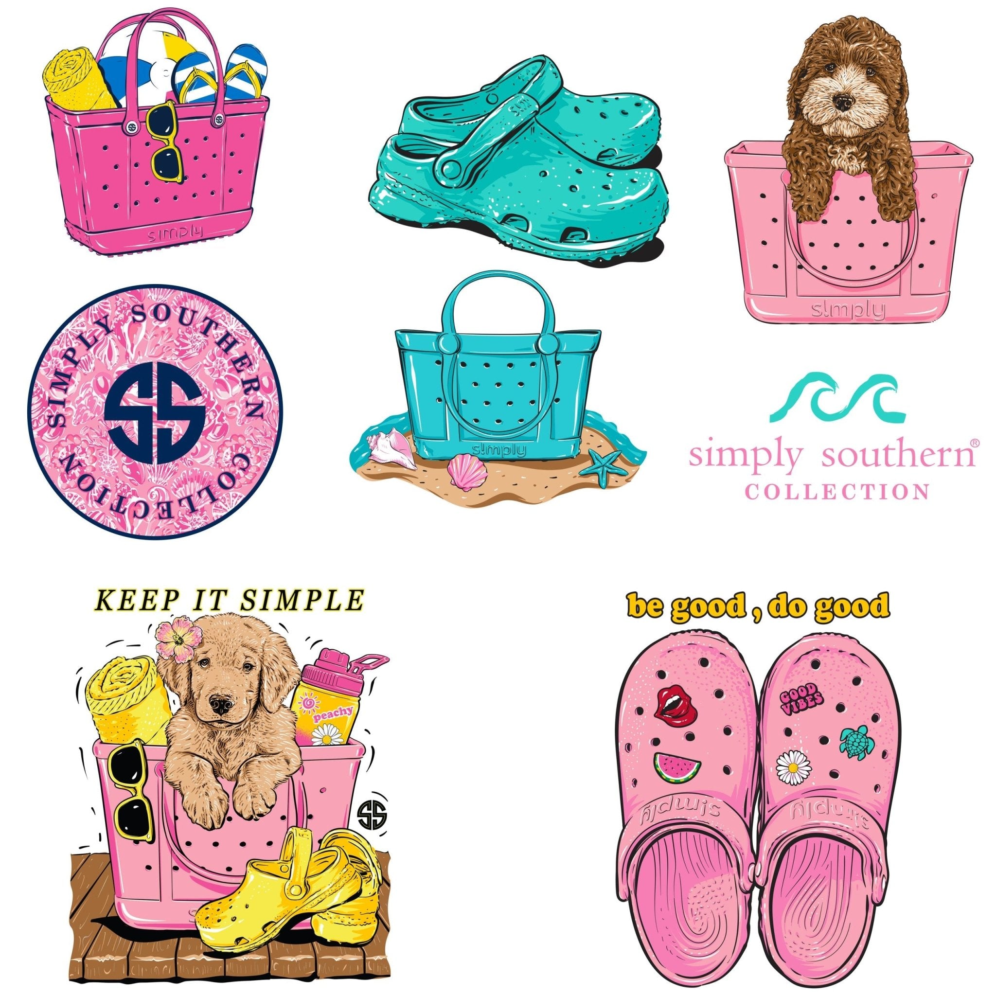 Simply Southern Sticker Set - The Bronze Butterfly