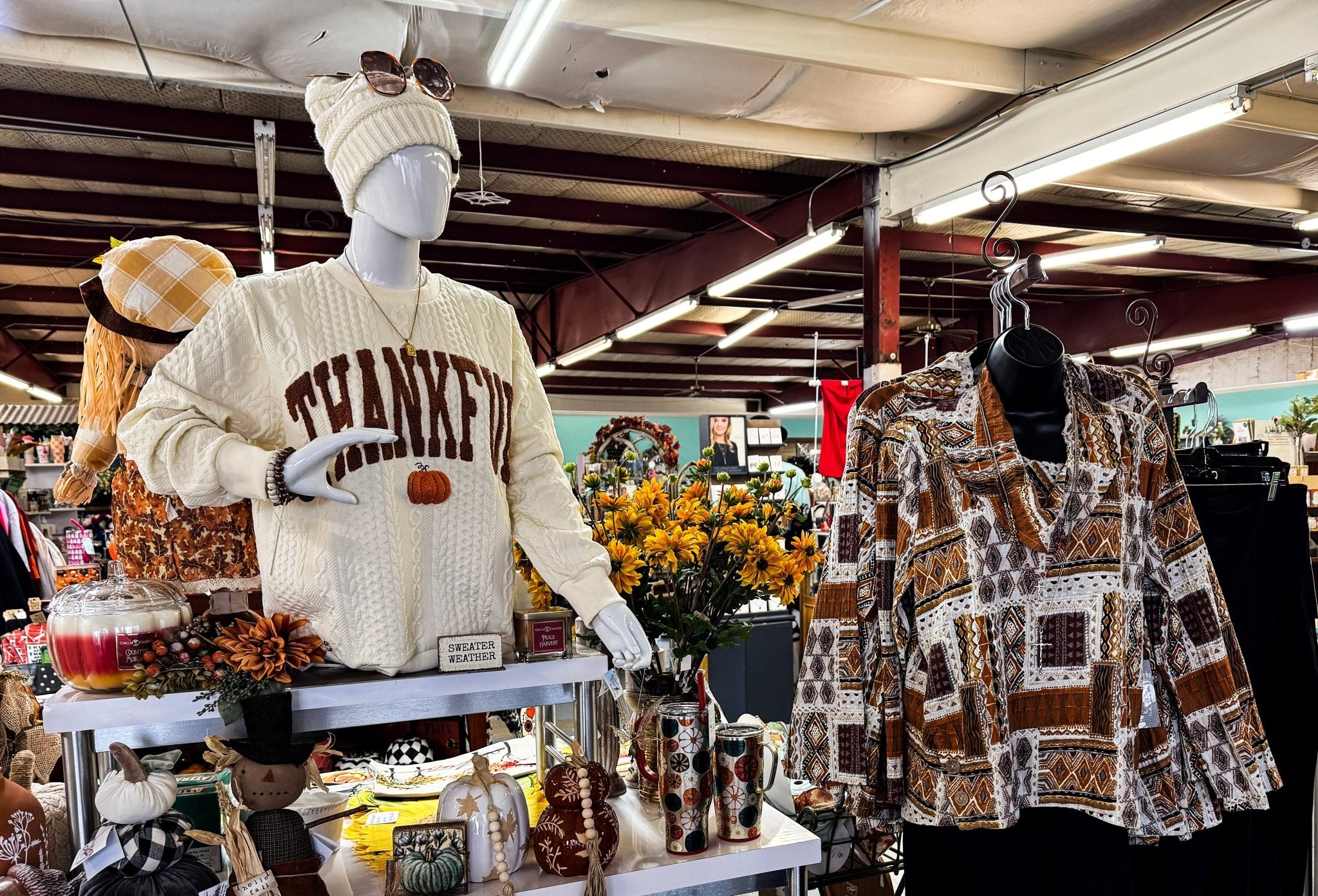 Simply Southern Thankful Braided Sweatshirt - The Bronze Butterfly