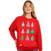 Simply Southern Tree Patterns Holiday Long Sleeve Crew Sweatshirt - The Bronze Butterfly