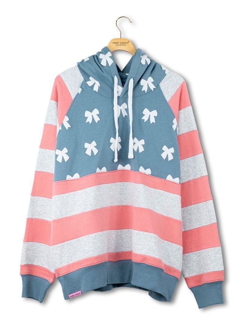 Simply Southern USA Patchwork Hoodie - The Bronze Butterfly