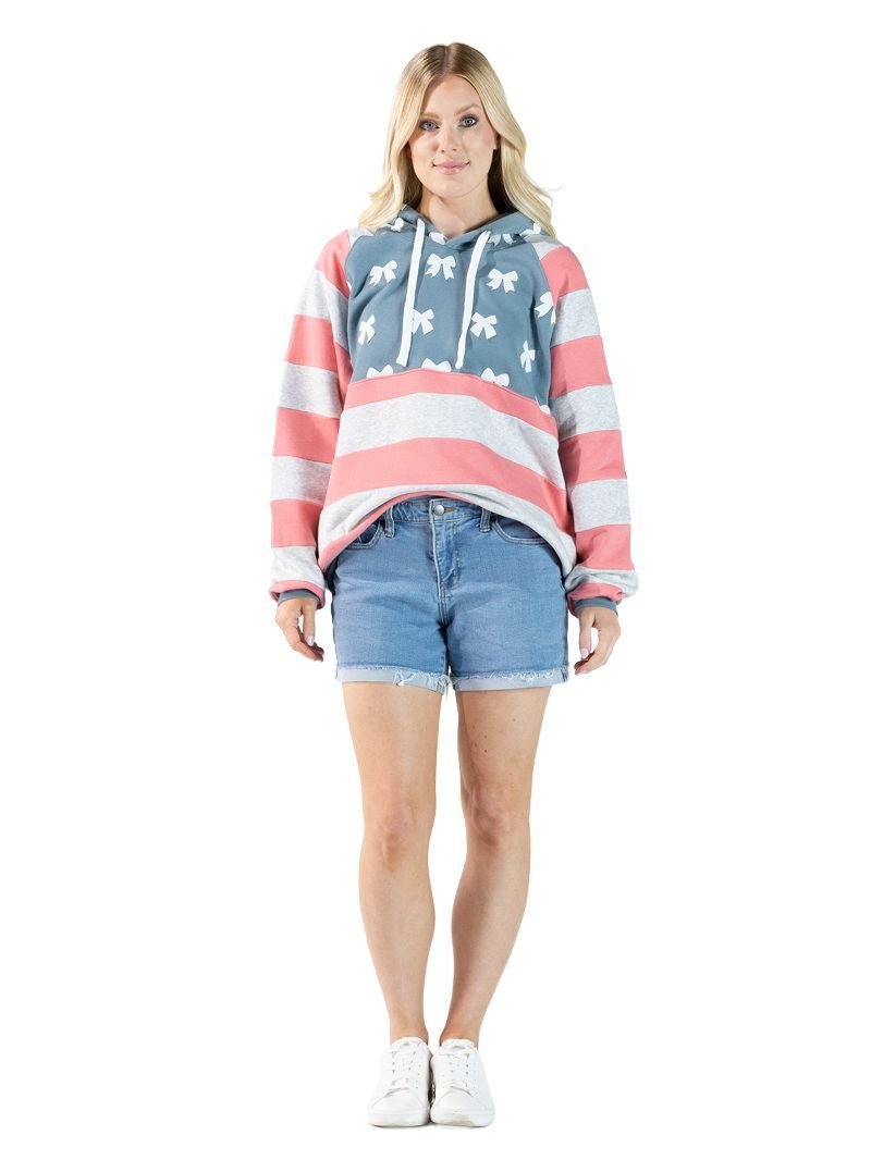 Simply Southern USA Patchwork Hoodie - The Bronze Butterfly