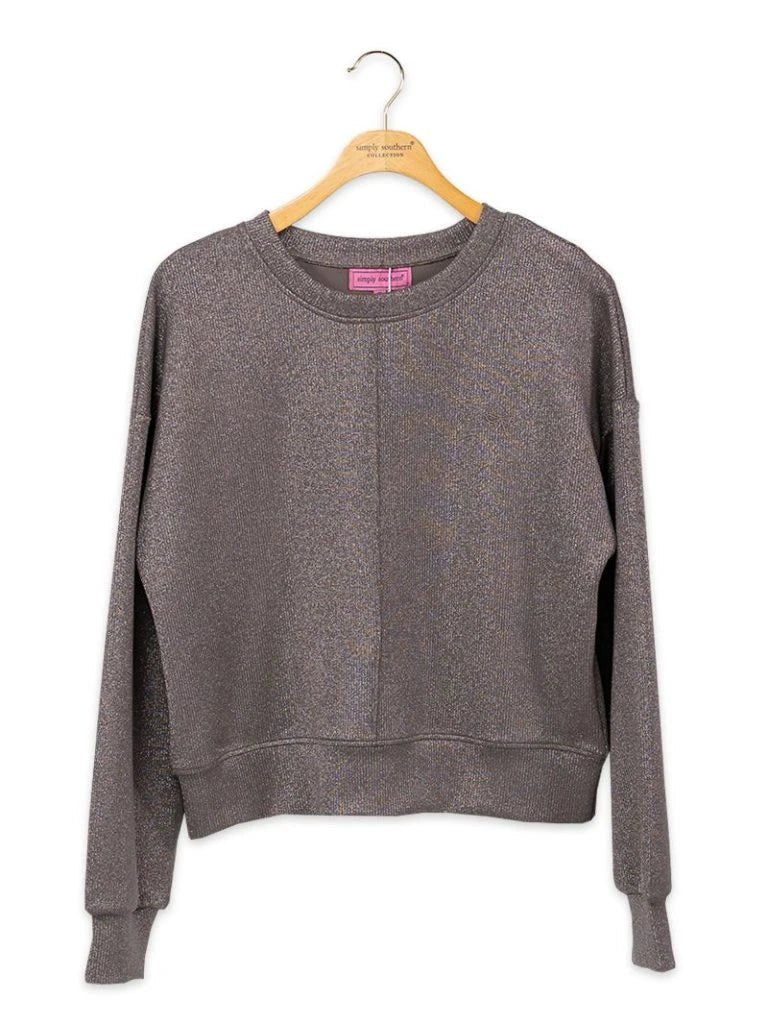 Simply Southern Violet Pintuck Pullover - The Bronze Butterfly