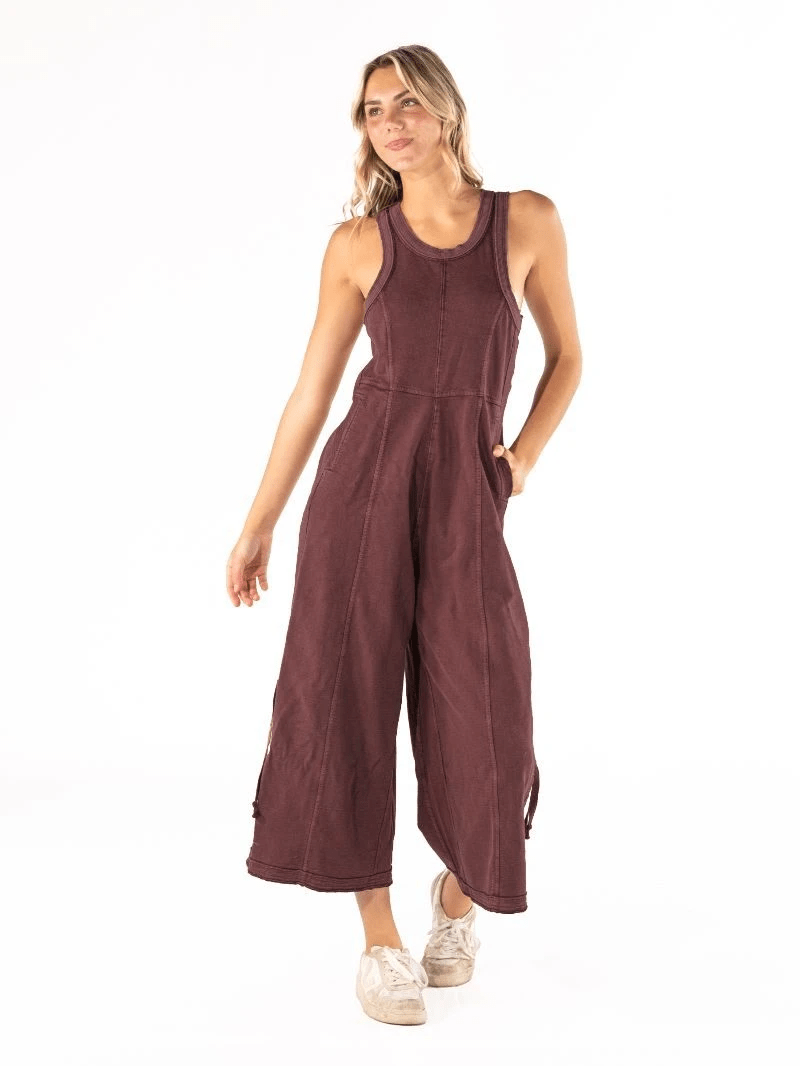 Simply Southern Vivian Jumpsuit - Umber - The Bronze Butterfly