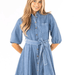 Simply Southern Western Button-Up Dress in Denim - The Bronze Butterfly