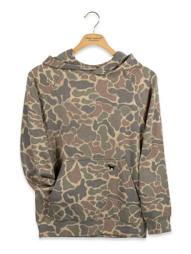 Simply Southern Youth Boys Performance Fleece Camo Hoodie - The Bronze Butterfly