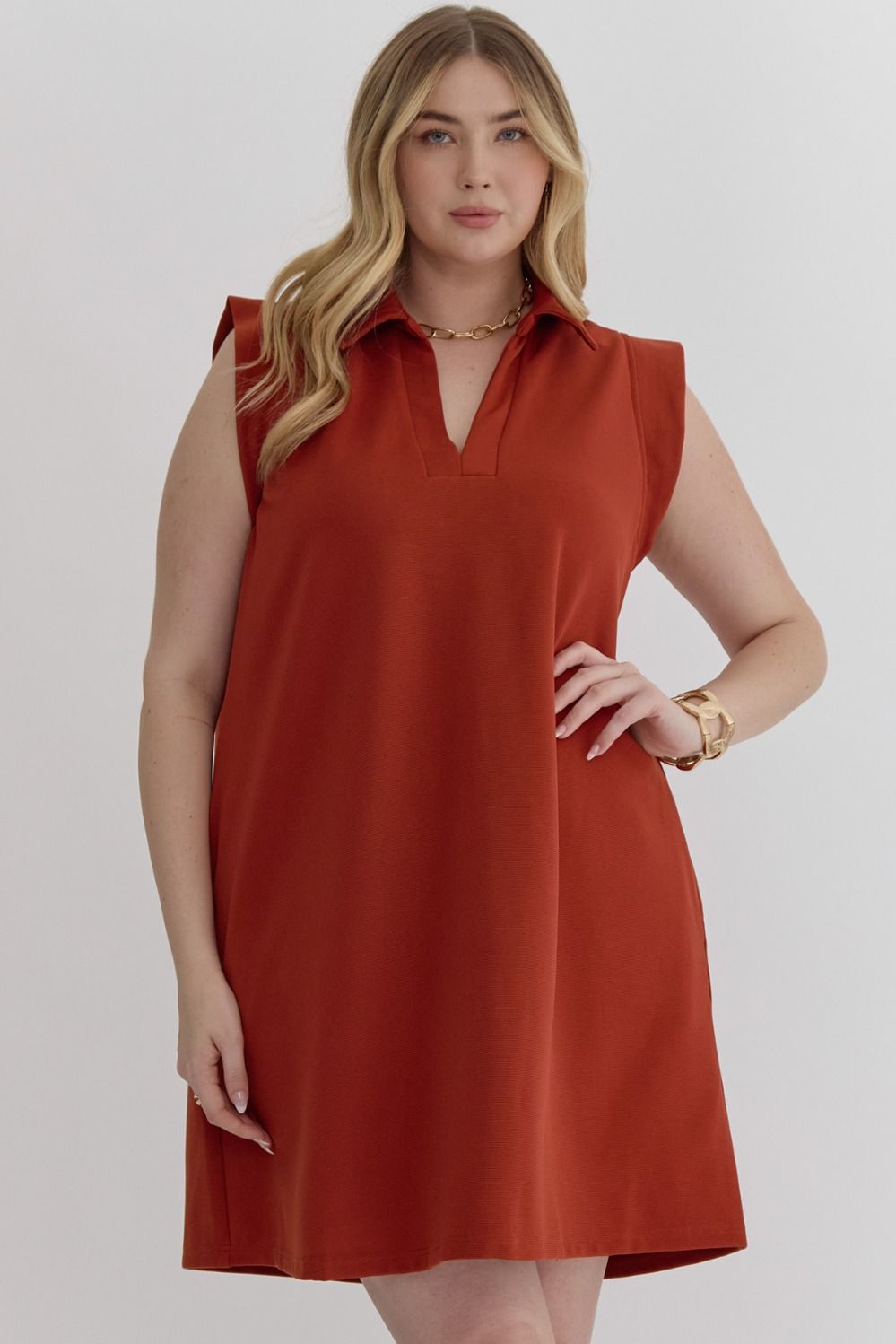 Sleeveless Mini Dress - The Bronze Butterfly