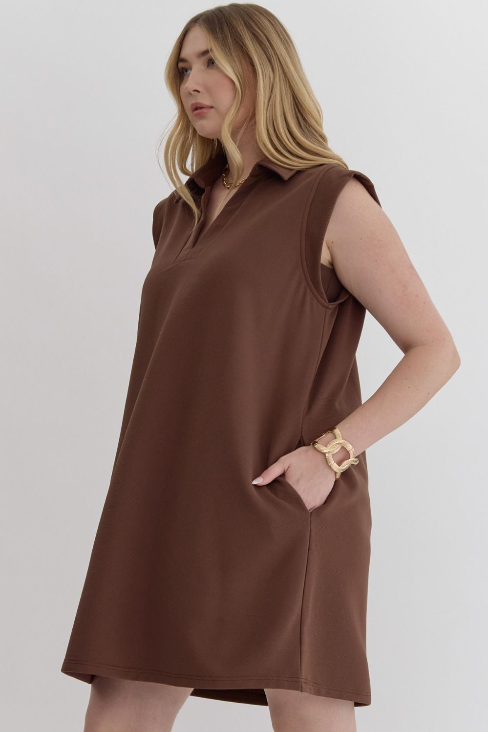 Sleeveless Mini Dress - The Bronze Butterfly