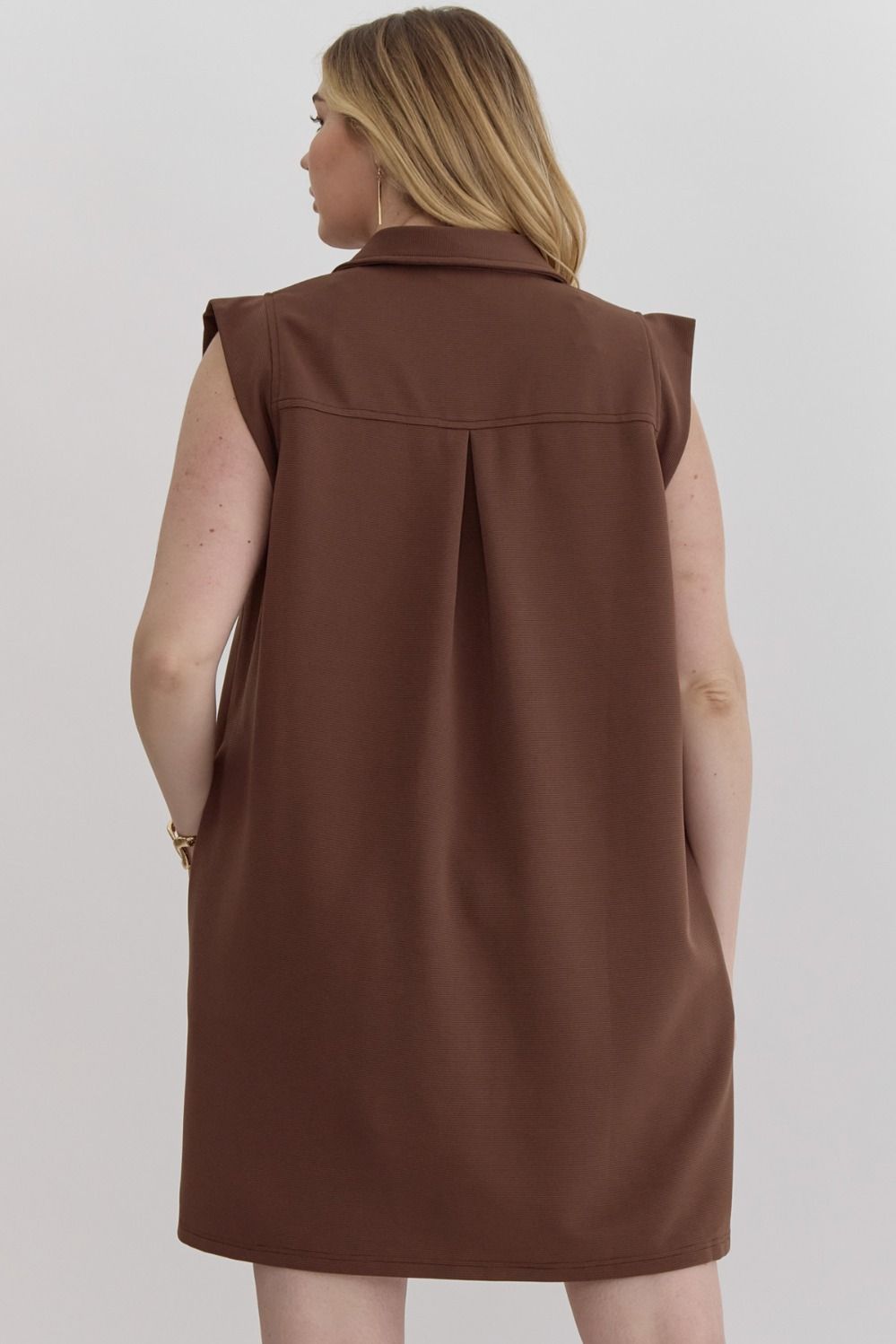 Sleeveless Mini Dress Plus Size - The Bronze Butterfly