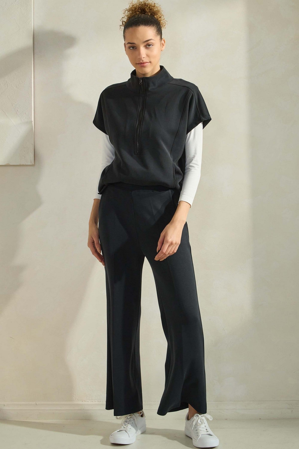 So Chic Sofie Soft Half Zipper Top - The Bronze Butterfly