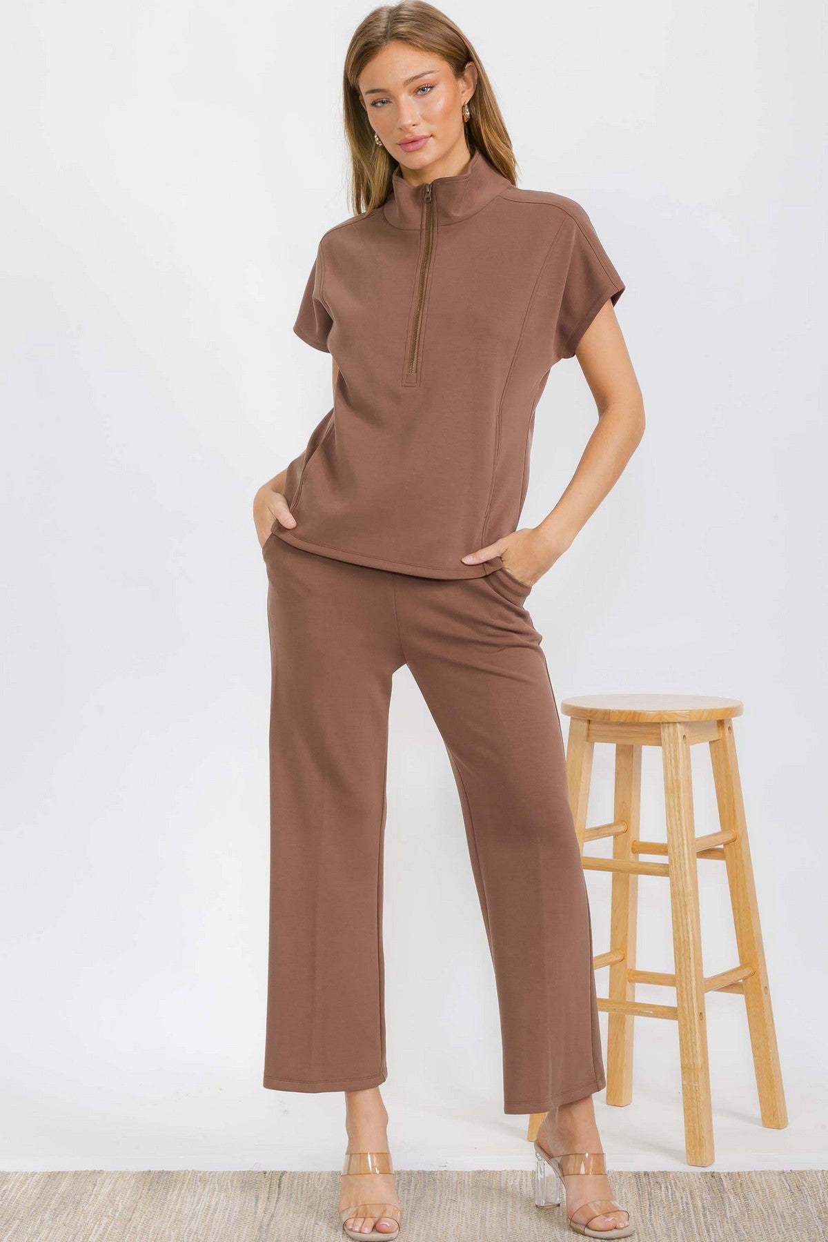 SOFIE SOFT Cropped PANTS - The Bronze Butterfly