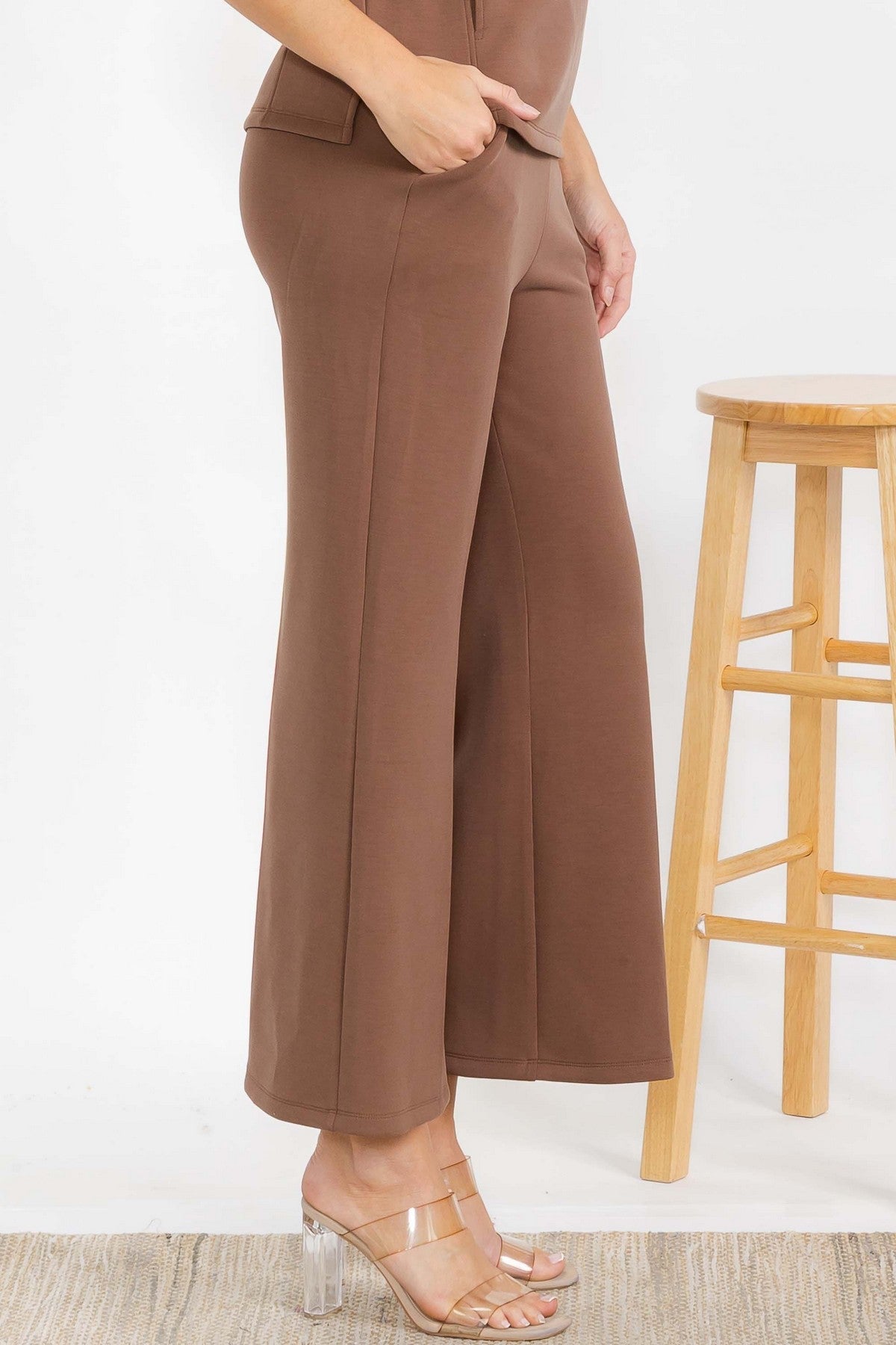 SOFIE SOFT Cropped PANTS - The Bronze Butterfly