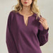 Sofie Soft Split Neck Raglan Long Sleeve - The Bronze Butterfly