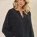 Sofie Soft Split Neck Raglan Long Sleeve - The Bronze Butterfly