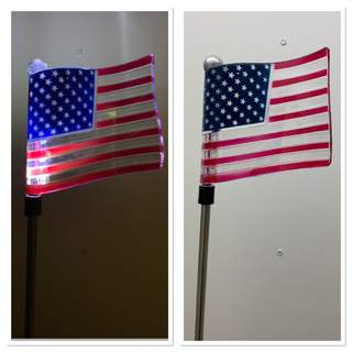 Solar powered acrylic stake - The Bronze Butterfly