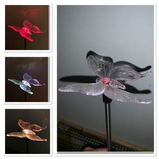 Solar powered acrylic stake - The Bronze Butterfly