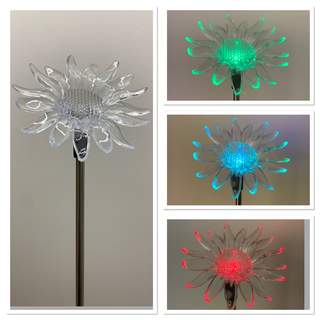 Solar powered acrylic stake - The Bronze Butterfly