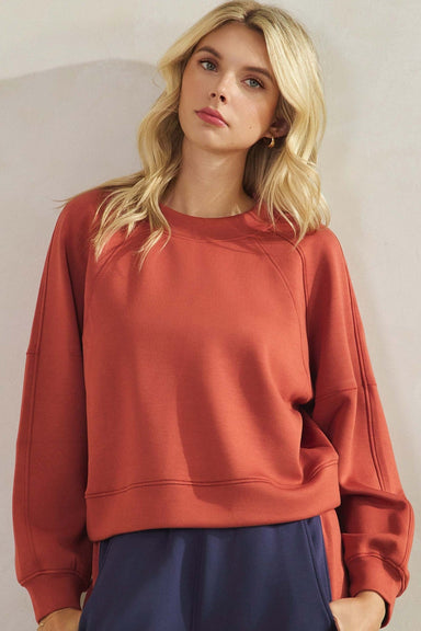 Solid Crewneck UltraComfy Short Top - The Bronze Butterfly