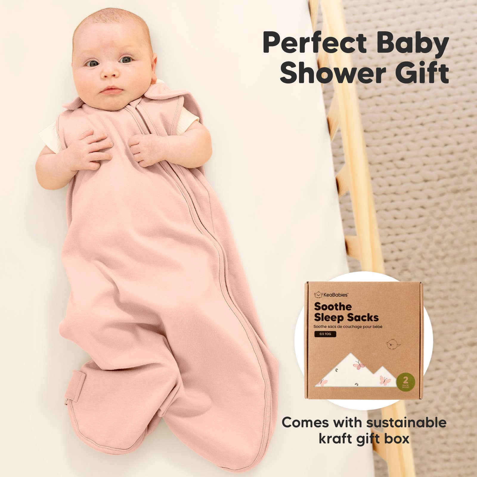 Soothe Sleep Sack, Baby Wearable Blanket - The Bronze Butterfly