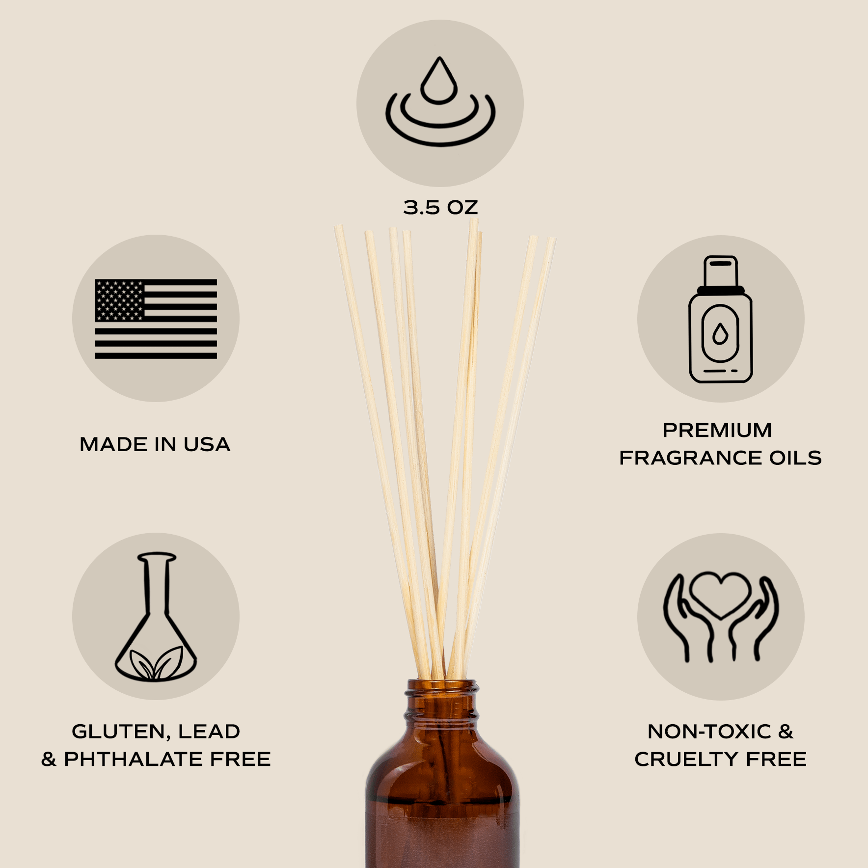 Spa Day Amber Reed Diffuser - The Bronze Butterfly