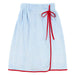 Spa Wrap - Blue + Red Bow - The Bronze Butterfly