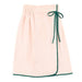 Spa Wrap - Light Pink + Green Bow - The Bronze Butterfly