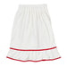 Spa Wrap - White with Red Trim - The Bronze Butterfly