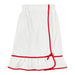 Spa Wrap - White with Red Trim - The Bronze Butterfly