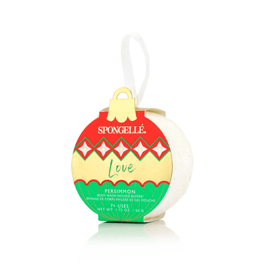 Spongellé - Love - Persimmon Holiday Ornament Buffer - The Bronze Butterfly