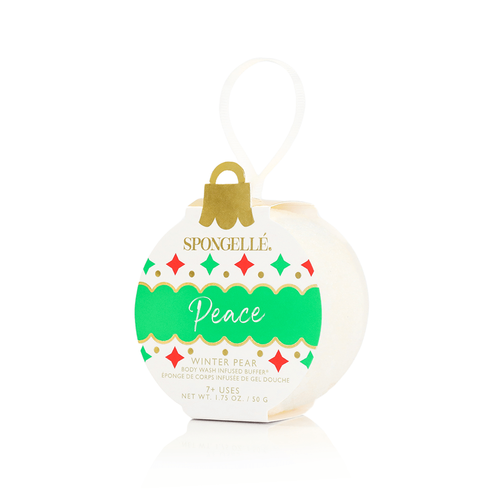 Spongellé - Peace - Winter Pear Holiday Ornament Buffer - The Bronze Butterfly