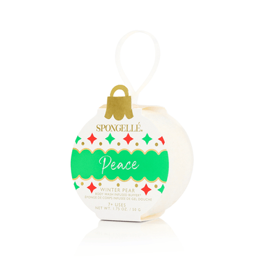 Spongellé - Peace - Winter Pear Holiday Ornament Buffer - The Bronze Butterfly