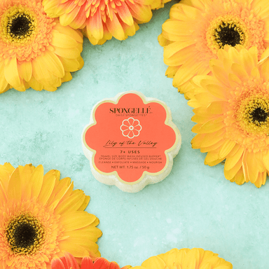 Spongellé’s® - Lily of the Valley Daisy Spongette  - The Bronze Butterfly