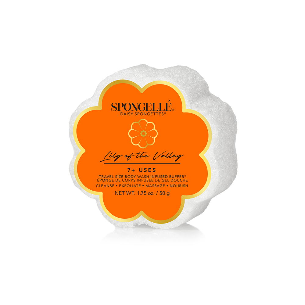 Spongellé’s® - Lily of the Valley Daisy Spongette  - The Bronze Butterfly