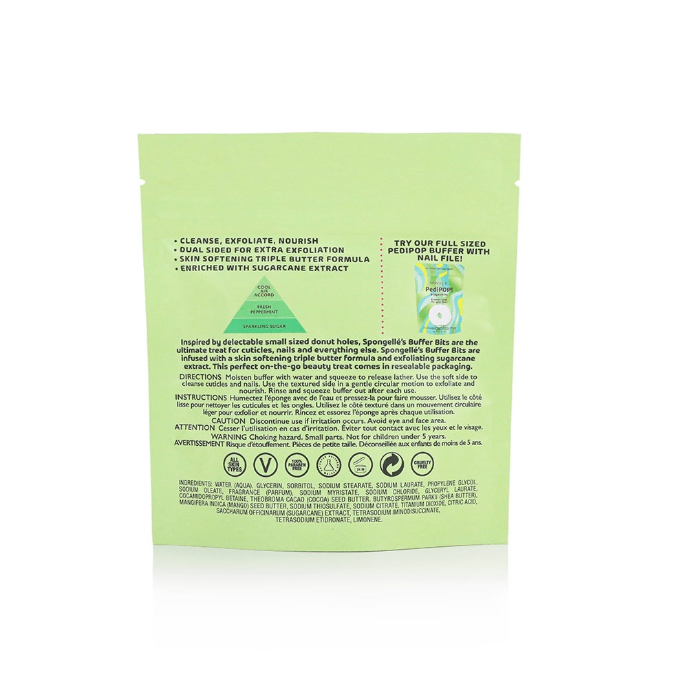 Spongellé’s® Peppermint PediPOP Buffer Bits - The Bronze Butterfly