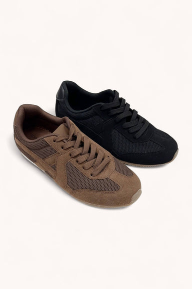 SPORTY MESH LACE - UP TRAINER SNEAKERS - The Bronze Butterfly