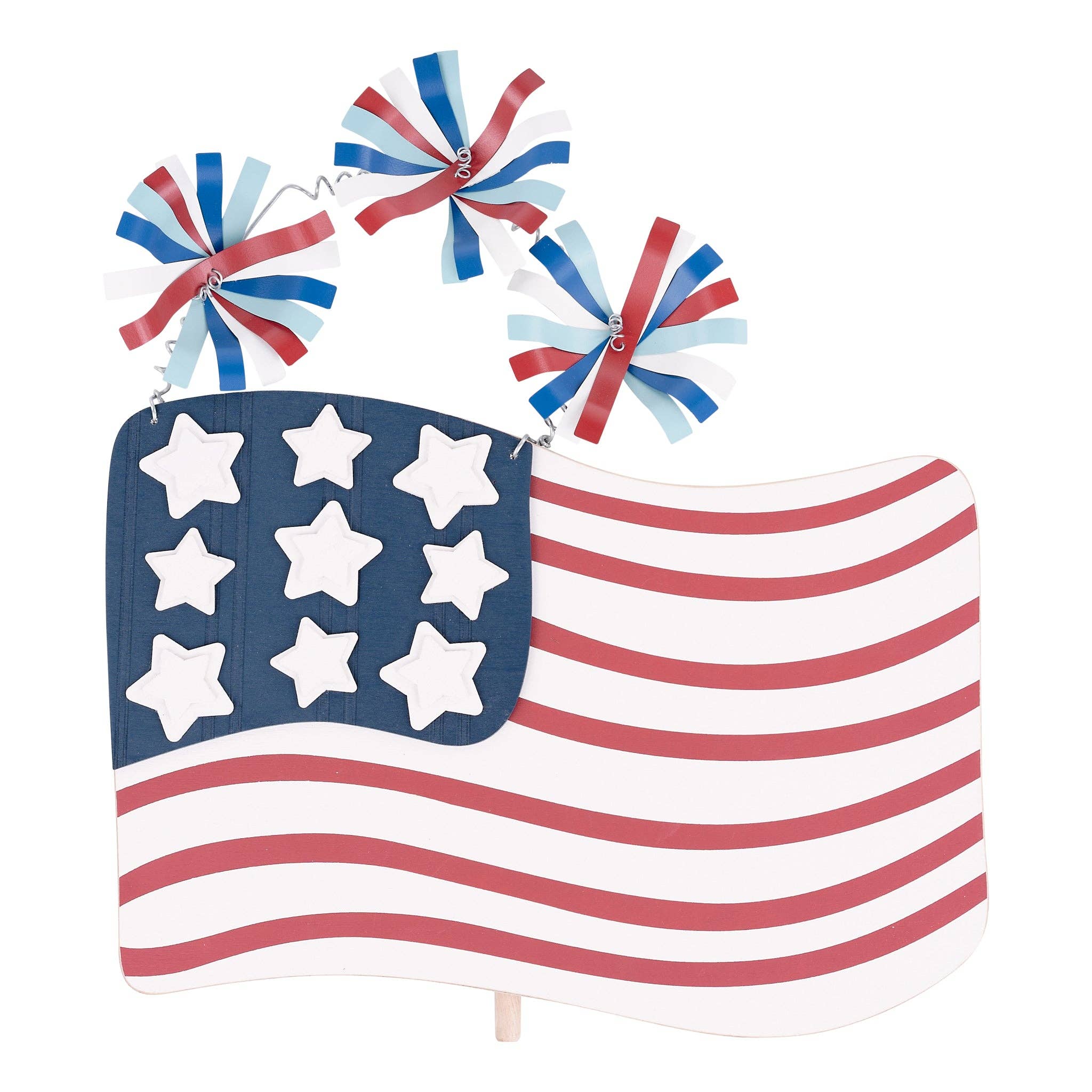 Stars & Stripes Flag Topper - Fourth of July - The Bronze Butterfly