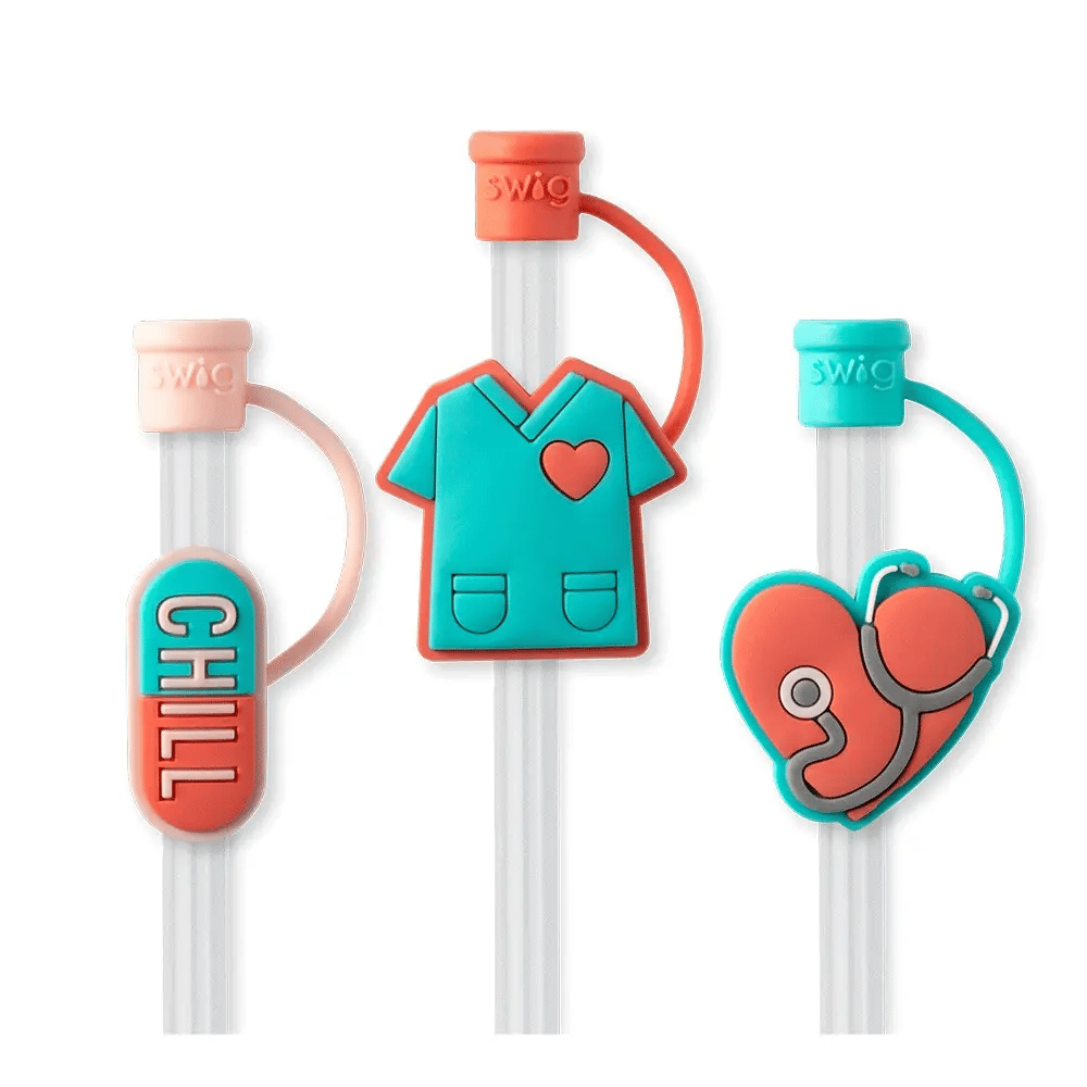 Straw Topper Set Scrub Life - The Bronze Butterfly